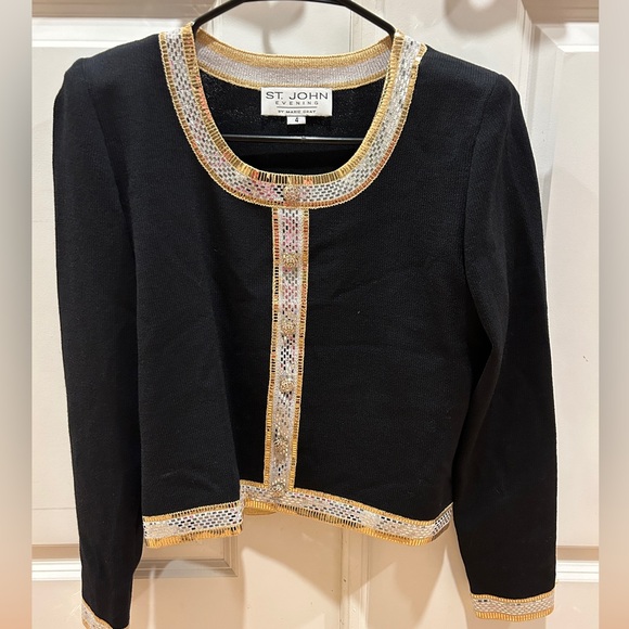 St John Black 2-Piece Evening Skirt Set - Picture 2 of 6